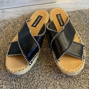 Lord & Taylor Design Lab Indie Studded Espadrilles Sandals 6